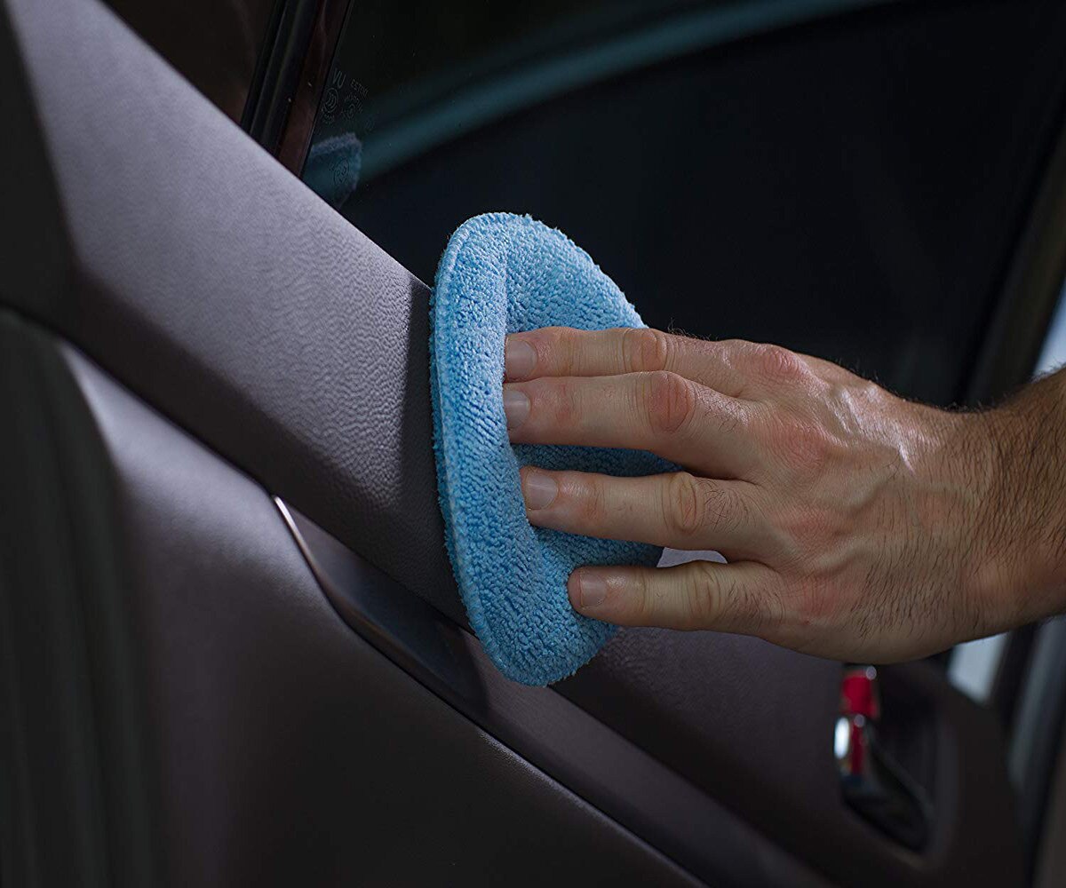 Esponja para pulir autos 2 uds esponja de microfibra espuma aplicador de cera de pulido almohadillas de foamspongs 0.7Y5