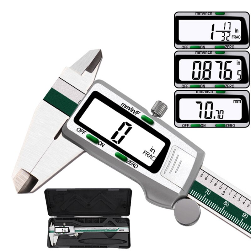 150mm Stainless Steel Digital Vernier Caliper High Precision Pachometer Digital Metal Caliber Electronic Measuring Barbell Tools: DC02