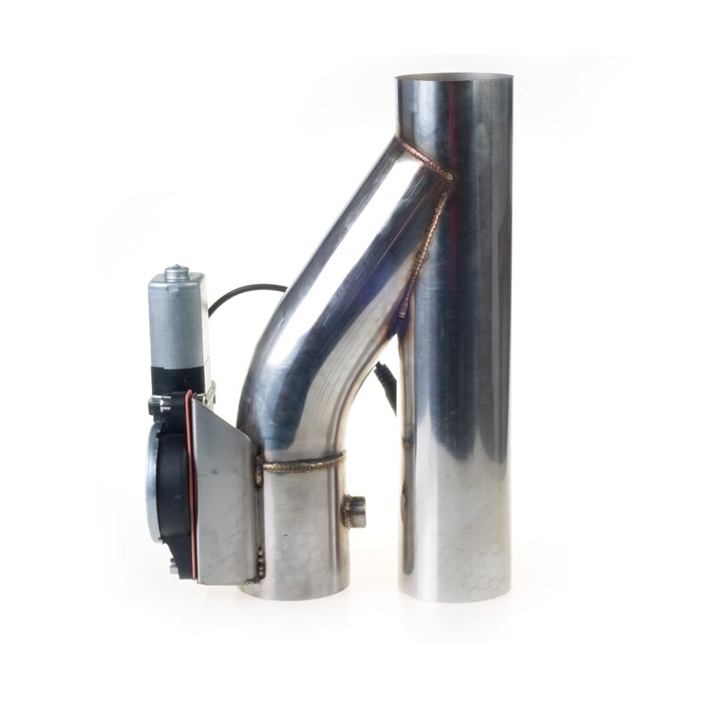 Universal Stainless Steel 2.25" Dump Valve Electric Exhaust Cutout Cut Out with Wire Remote