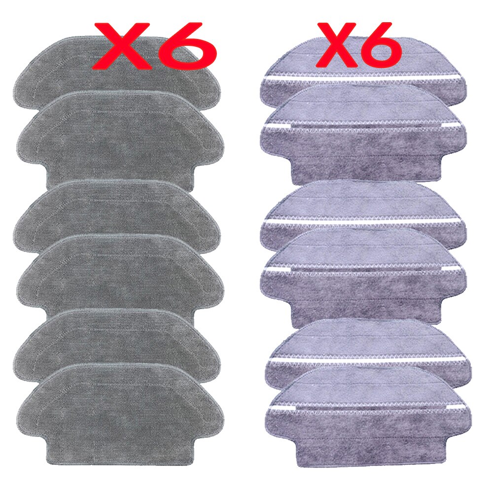 Hovedbørste hepa filter sidebørste moppe klud til xiaomi robotstøvsuger styj 02ym conga 3490 viomi  v2 pro filter v-rvclm 21b: Mørk khaki