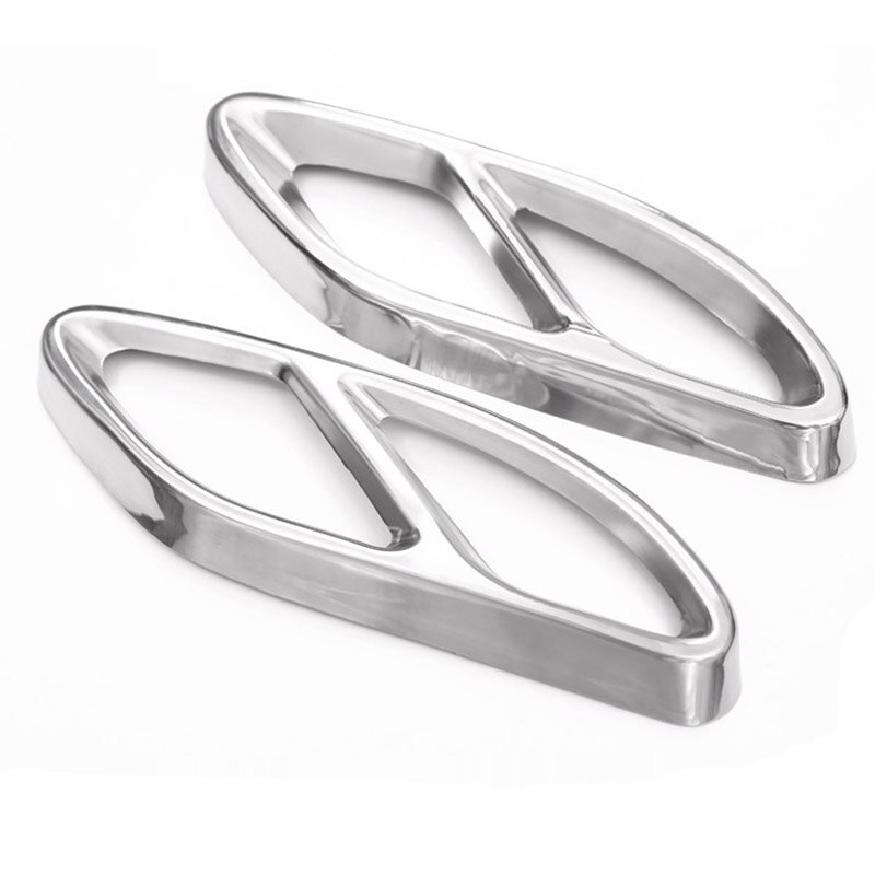 De superior para Mercedes Benz GLC A B C EClass W205 Coupe W213 W176 W246 -17 accesorio del coche AMG de recorte cubierta de acero 304: Default Title