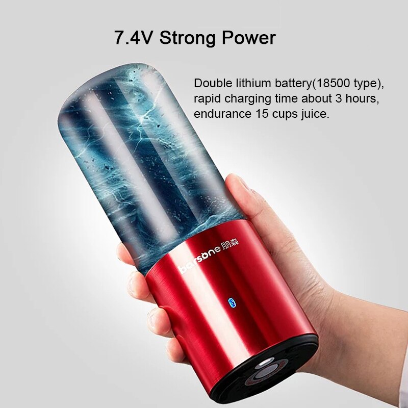 USB Blender Rechargeable Juicer Cup Portable Electric Automatic Vegetables Fruit Juice Maker Cup Juice Extractor Blender Bottle