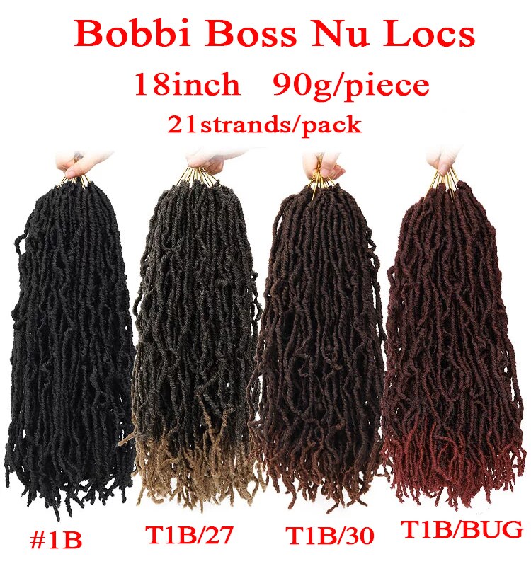 18 30 Inch Afro Synthetic Nu Faux Locs Crochet Hair Extenssion For Black Women 20 Strands Curly Ombre Goddess Faux Locs Braids