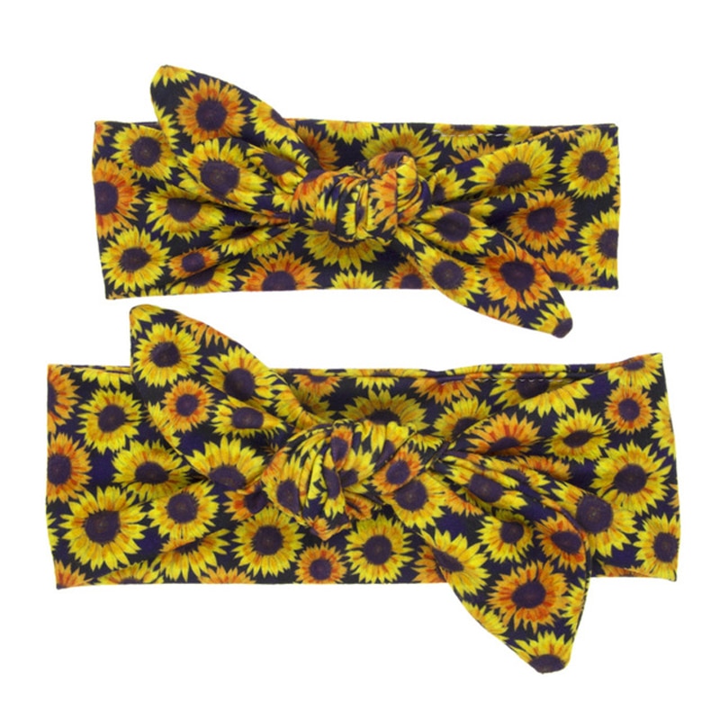 Balleenshiny 2 Stuks Moeder En Kind Hoofdband Sets Gedrukt Luipaard Print Geknoopt Hoofdband Polyester Katoen Zachte Haaraccessoires: T10