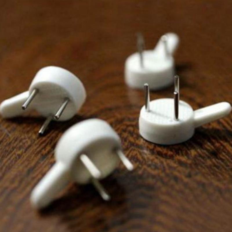 Crochet mural en plastique pour peinture blanche, 20 pièces, cadre de Photo Invisible, matériel de Photo puissant