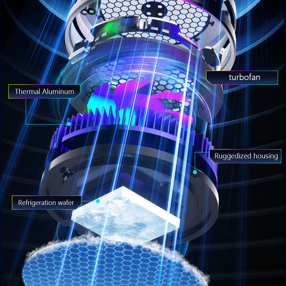 Magnetische en achterclip telefoonkoeler 3-modi Halfgeleiderkoeling Koeling Telefoonradiator voor Android Iphone PUBG Game Cooler