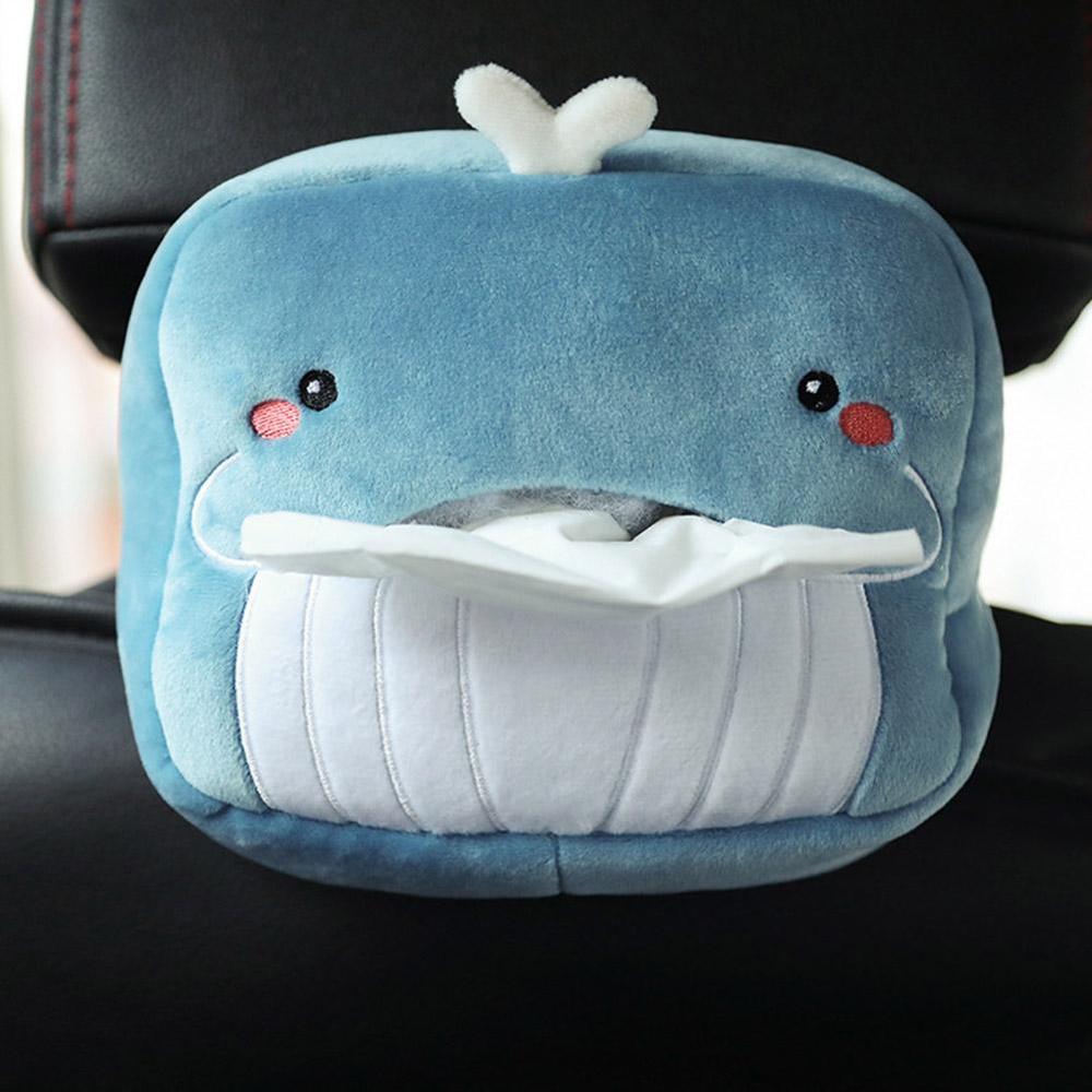 Car Tissue Box Cute Cartoon Napkin Tissue Paper Holder For Home Office Auto Car Interior Accessories