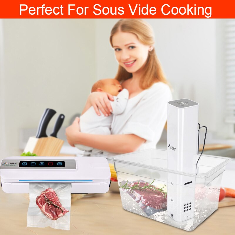 Automatische Vacuüm Sluitmachine Thuis Beste Vacuüm Sealer Verse Verpakking Machine Eten Saver Vacuum Verpakker Met Cutter