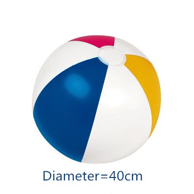 PVC Flashing Ball Color Inflatable Beach Ball Transparent Water Toy Photo Props Outdoor Summer Water Fun Swim Toys: Volleyball