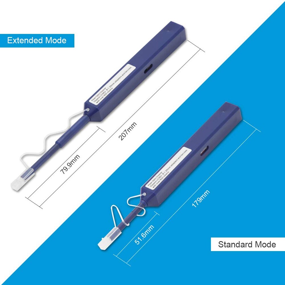 LC/SC/FC/ST One Touch Reinigung Werkzeug 1,25mm und 2,5mm Reinigung Stift 800 Reinigung fiber Optic One-Klicken Reiniger