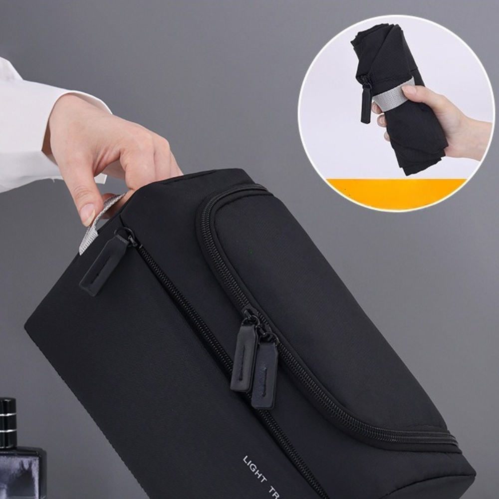 3-in-1 Travel Toiletry Bag for Men Oxford Toiletry Organizer Dopp Kit Water-resistant Shaving Bag Cosmetic Bag Makeup Organizer