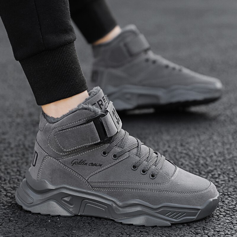 Sapatos masculinos inverno tênis com pele quente sapatos de neve plataforma de alta qualidade dos homens casual moda confortável sapatos zapatos de hombre