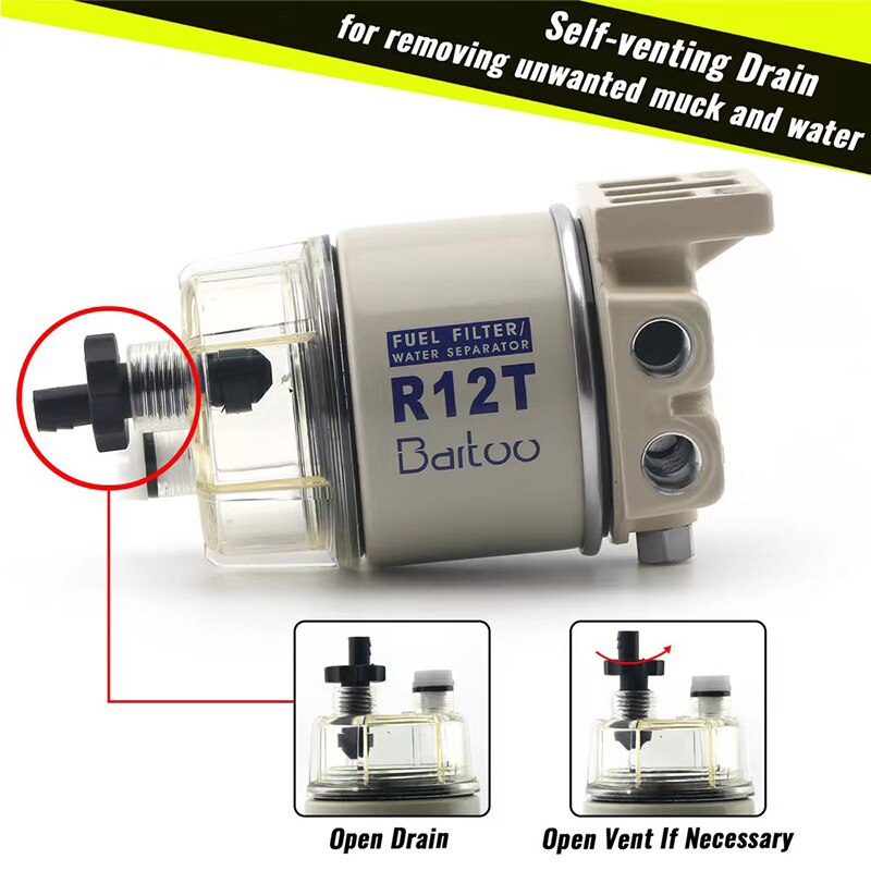 R12T Fuel/ Water Separator Filter diesel engine fo... – Vicedeal
