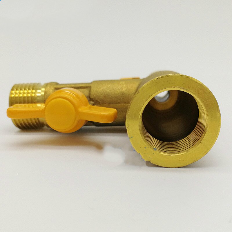 DN15 brass gas valve T Type three way valve