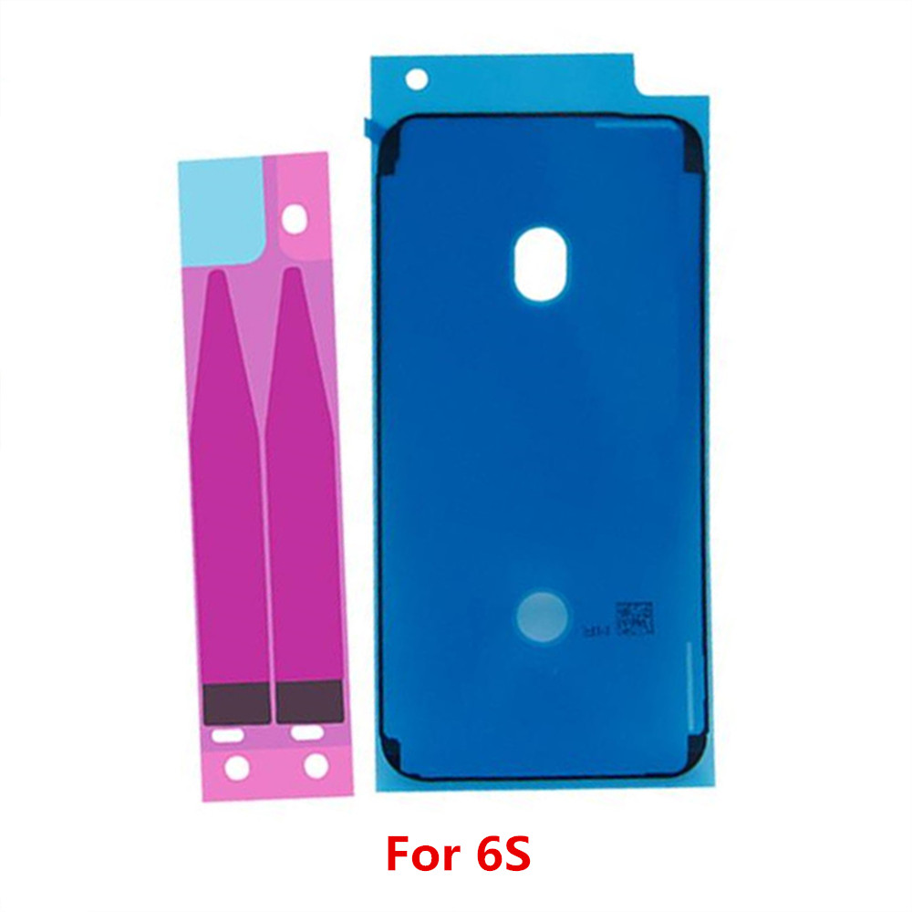 5 zestawów/partia baterii naklejki paski + wyświetlacz LCD wodoodporne uszczelnienie samoprzylepna naklejka dla iPhone 6S 7 8 11 pro Plus X XR XS Max