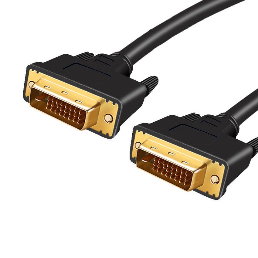 HD 1080P Digital Monitor DVI D to DVI-D Gold Plated Male 24+1 Pin Cable for PC HDTV Projector Computer Graphic 1.5M/3M