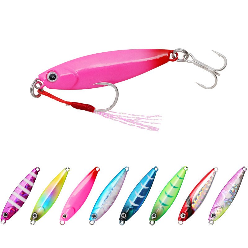 Metal Cast Jig Spoon 7G 14G Shore Casting Jigging Lead Fish Sea Bass Fishing Lure Long Casting Artificial Bait Tackle