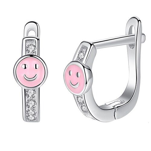 Natale 925 Sterling Silver smalto trifoglio coccinella ape orecchini per le donne ragazze bambini bambini gioielli di moda regalo Bijoux: ETYE3243