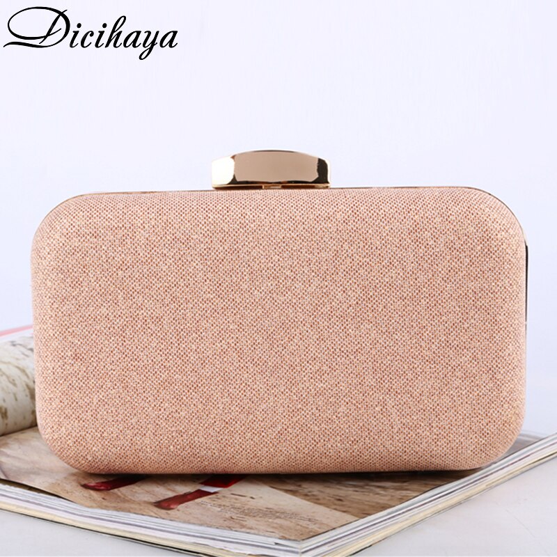 Dicihaya Vrouwelijke Clutch Bags Vrouwen Avondtassen Rose Goud Kleur Chain Schouder Handtas Kleine Lady Avondtassen