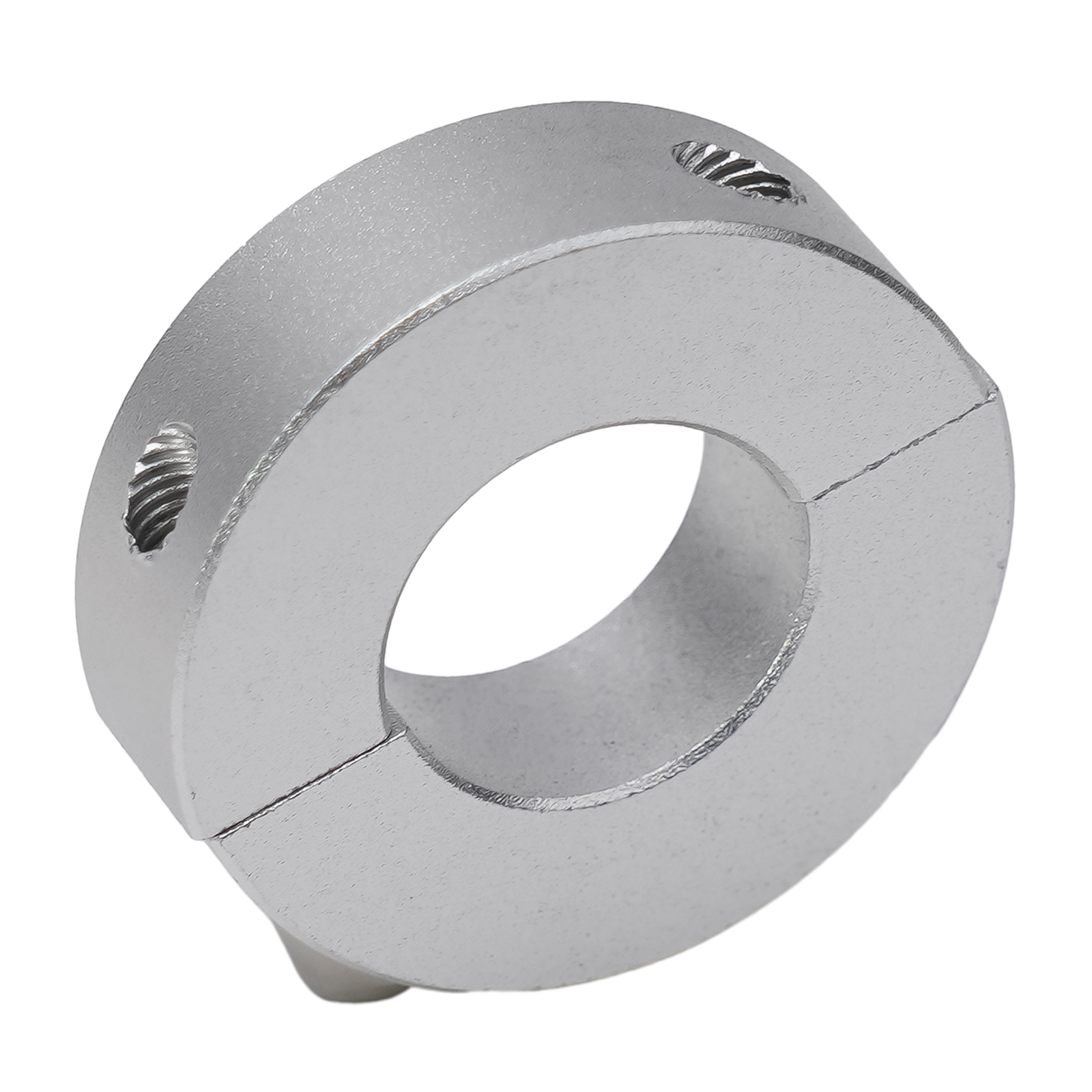 Klemmekrave dobbelt delt 13-30mm indvendig diameter akselkrave klemmetype aluminiumslegering faste ringe klemmekrave: Hvid