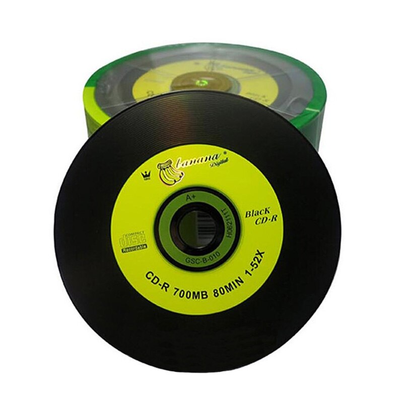 50 pièces R700 universel CD-R 700 mo 80MIN 1-52X 12cm Double face vinyle voiture et DJ musique voiture CD optique lecteurs boîtiers disques vierges