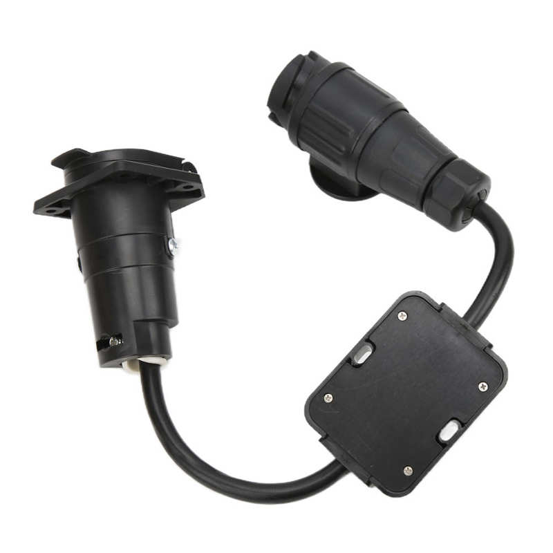 European 13 Pin To American 7 Way Trailer Light Converter Trailer Light Electrical Converter Flexible Plastic Separating Stop