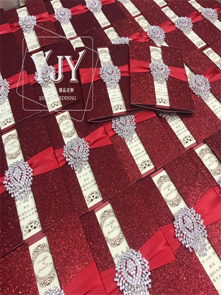 10pcs High-end stamping wedding invitations wedding supplies Wedding invitations card Business invitation