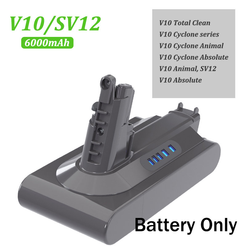 6000mAh dla Dyson V6 V7 V8 V10 akumulator Bateria SV10 SV11 SV12 SV09 akumulator Bateria do Sony DC58 Cel: other