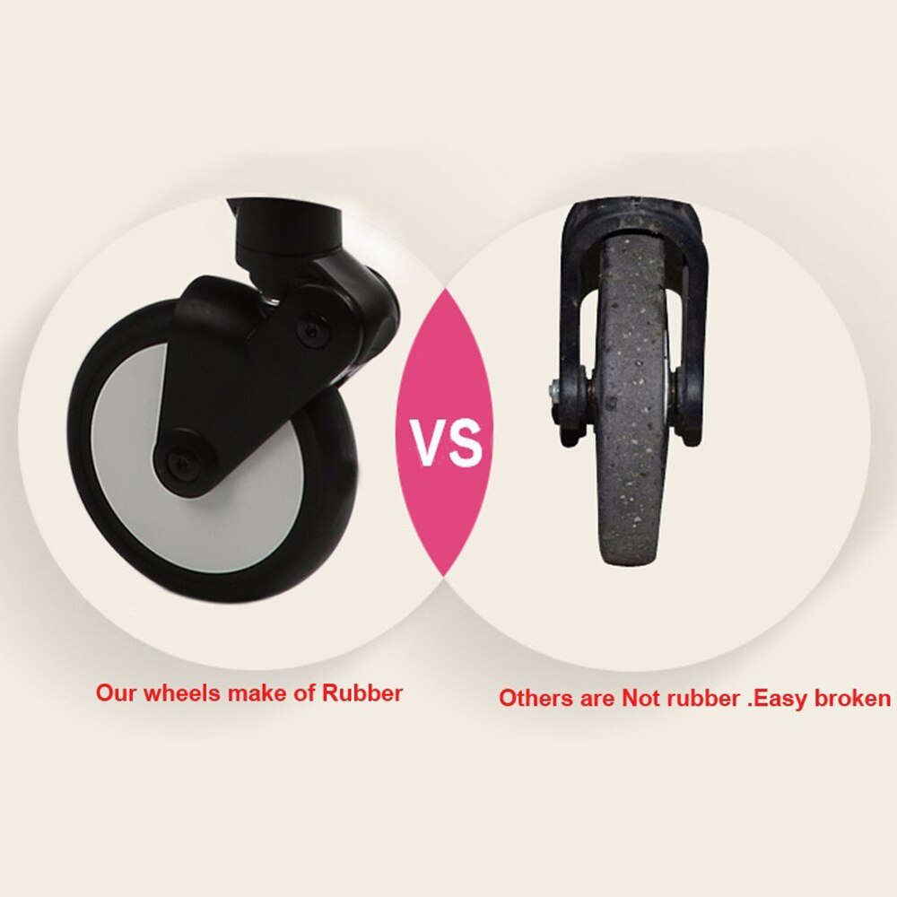 BABYYOYA Baby Strollers Front Wheels Pushchair Back Rubber Wheel Kids Yoya Pram Stroller Accessories For Carriage with tools