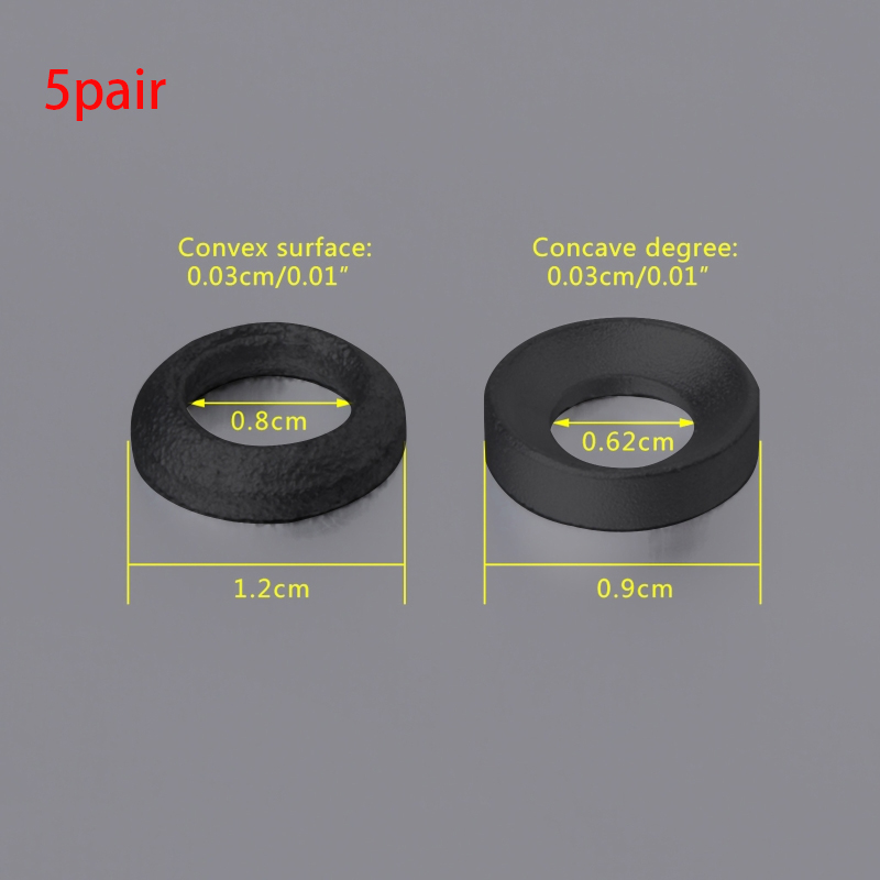 1/5 paar Fahrrad Bremssattel Spacer Disc Bremse Joint Washer Aluminium Radfahren Konkaven Konvexen Spacer MTB Fahrrad Zubehör: Rot