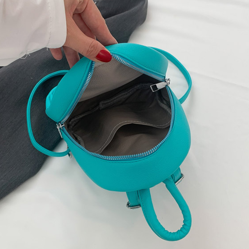 Mochila de lujo de de para mujer, Mini Mochila pequeña multifunción de tacto suave, bolso de hombro para mujer, bolso negro para chica