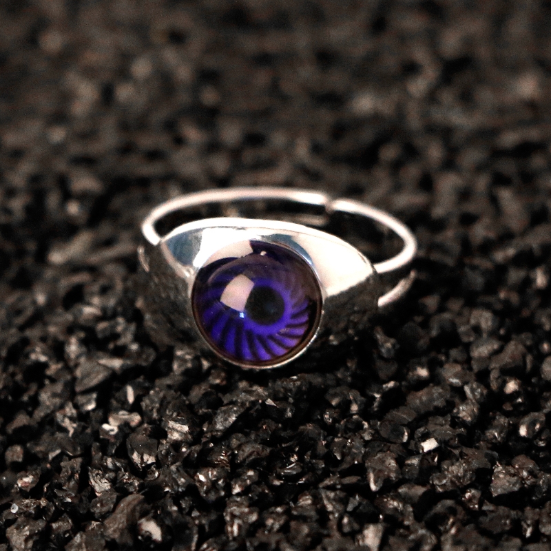 1Pc Eye Vorm Kleur Veranderen Stemming Ring Emotie Gevoel Temperatuur Ringen Vrouwen