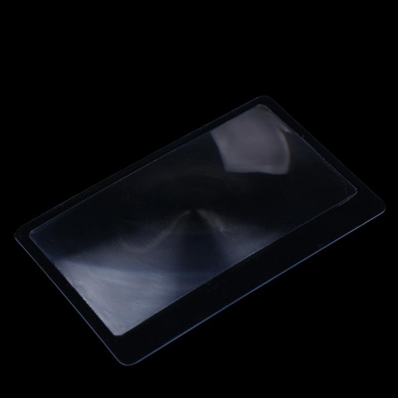 10 Uds lupas de tarjeta de crédito en forma de X transparente lupa aumentador lentes de aumento de Fresnel