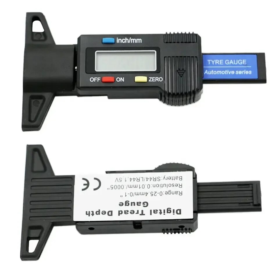 1PC Digitale Tiefenmesser Messschieber Profiltiefenmesser LCD Reifen Profil Messgerät Für Auto Reifen 0-25mm Messgerät Werkzeug Messschieber Reparatur Werkzeuge