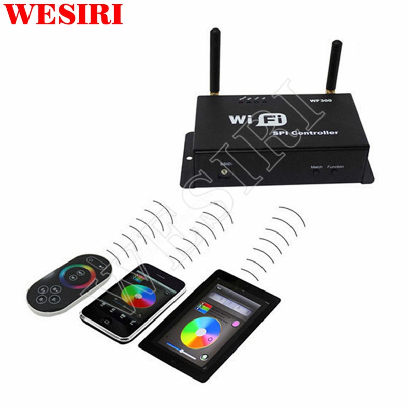 WiFi 300 LPD6803 WS2811 WS2801 LED Strip Controller Tastbaar Screen Remote LED WiFi SPI Controller