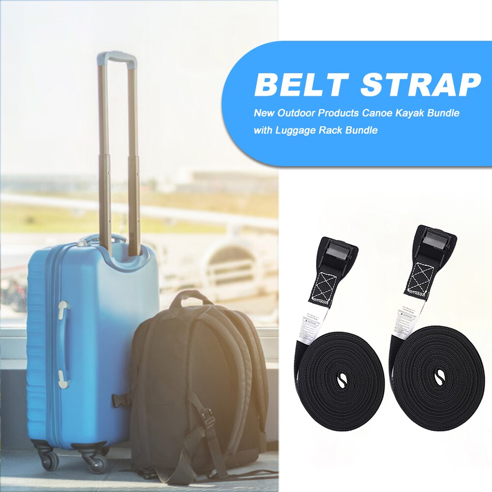 Tie Down Lashing Strap Kayak Surf Board 600lbs with Cam Buckle Roof Rack for Sightseeing Easily Enjoying Supplies