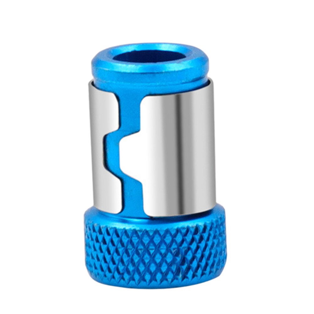 2pcs 2.5 * 1.5cm Magnetic Ring Metal Screwdriver Head Steel Sleeve Electric Screwdriver Bit For 6.35mm (1/4 ") Hex Magnet Driver