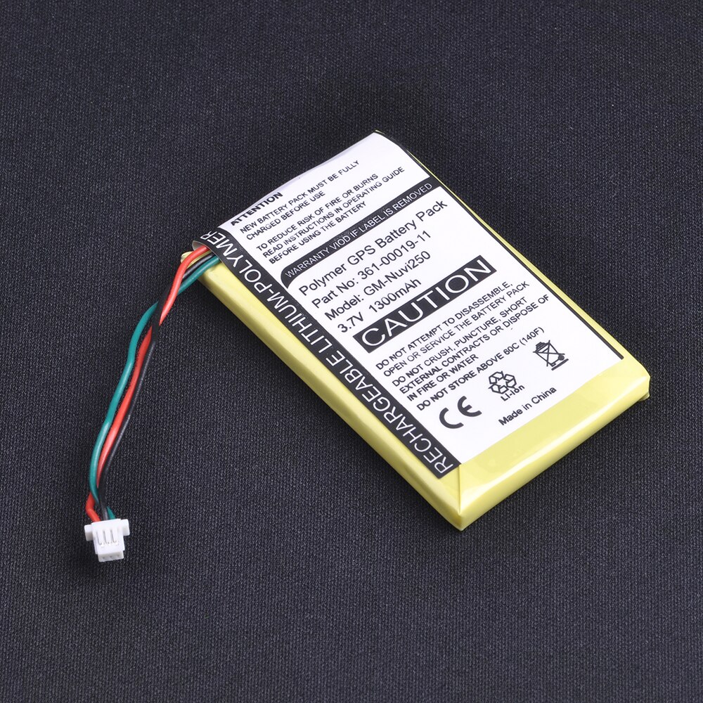 Batería GPS/SAT de 1300mAh para Garmin Nuvi 200, 200 W, 205, 205 W, 205WT, 250 252 W, 265 W