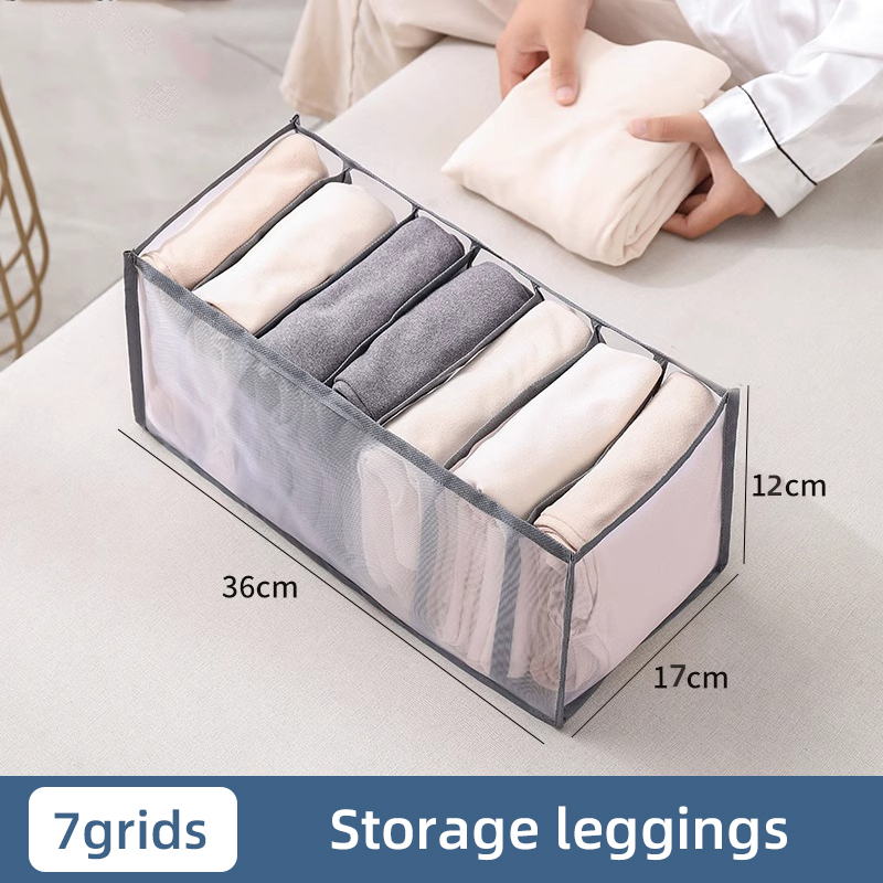 Ondergoed Lade Organizer Opbergdoos Opvouwbare Closet Organisatoren Lade Divider Opbergdozen Voor Onderbroeken Sokken BH: Licht Geel
