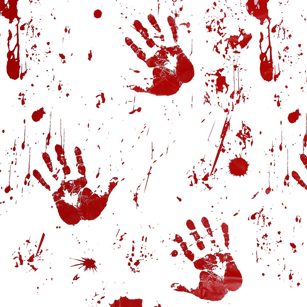 Decoraciones de Halloween Horror Casa Decor huellas de sangre mantel delantal sangriento Halloween accesorio