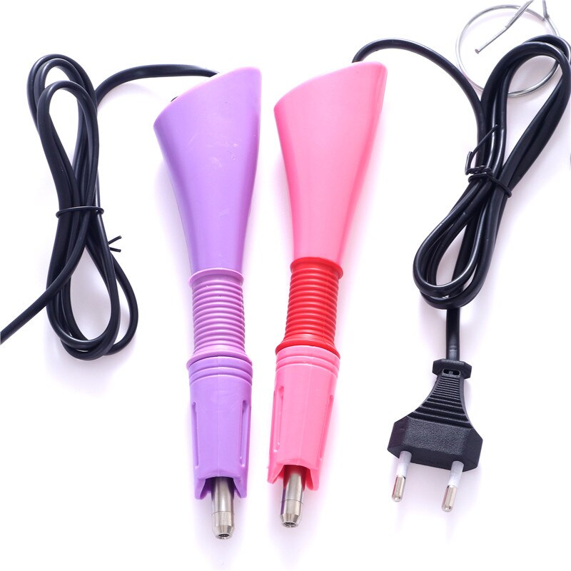 Sett hurtigoppvarmet hotfix applikator stryke på hotfix rhinestones glass krystall strass varmefiks verktøy til klær brudekjole