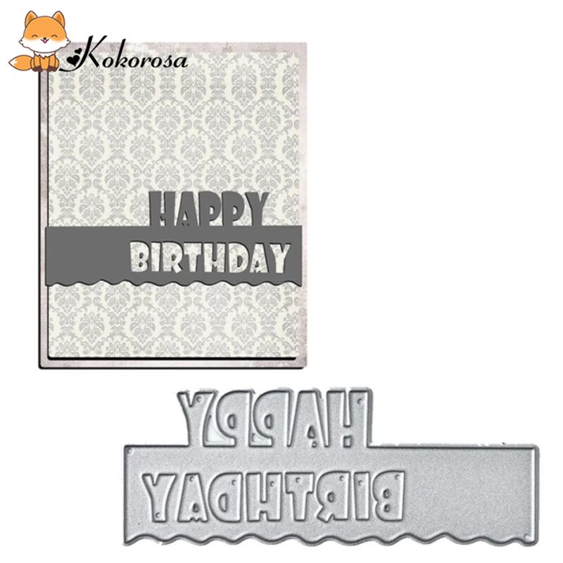 Troqueles de corte Kokorosa troquelados de Metal Marco de encaje borde carta de vida etiqueta troquelado álbum de recortes en relieve plantilla decoración troqueles
