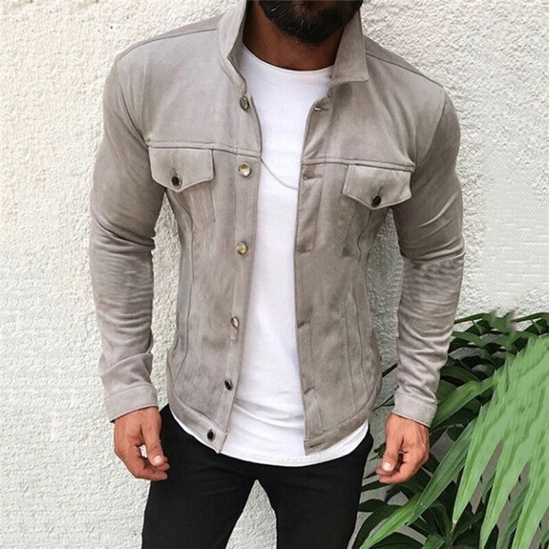 Heren denim jeans jassen klassieke western stijl trucker effen jas jas bovenkleding herfst lange mouw casual knopen jas jassen