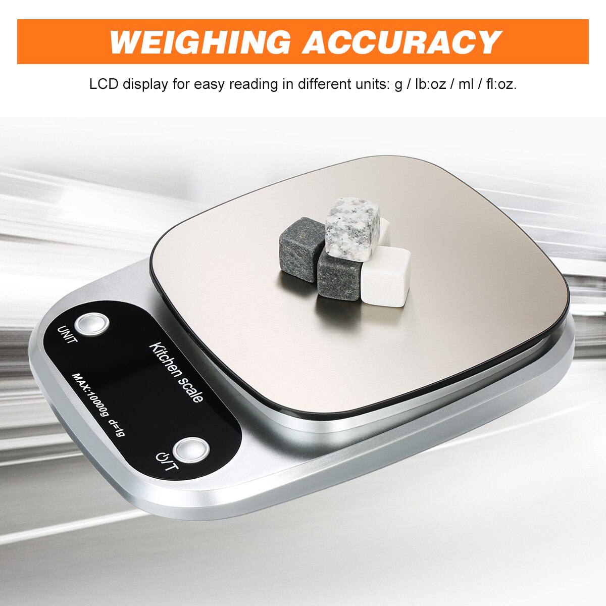 Digital Scale 3kg 5kg 10kg Portable LCD Electronic Scales Steelyard Kitchen Scales Postal Food Balance Measuring Weight Libra