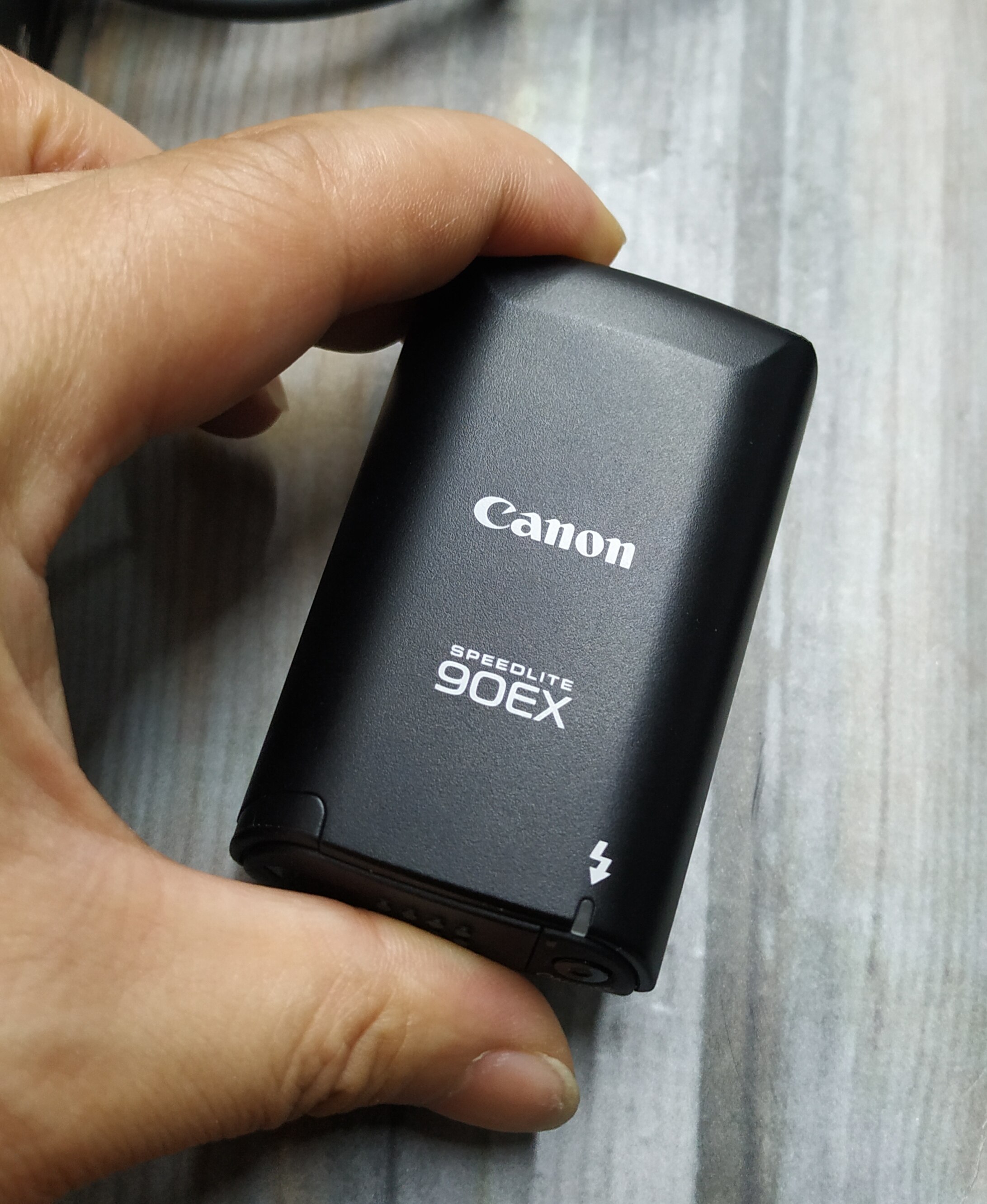 Gebruikt Speedlite 90EX Shoe Mount Compact Flash Voor Canon Eos M50 M5 M10, Eos R, Eos Rp, eos M6, Eos M6 Mark Ii Originele