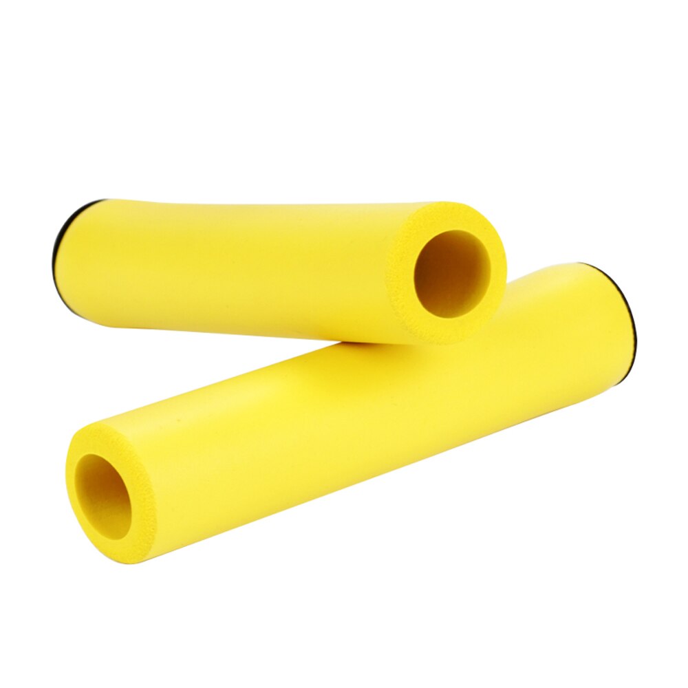 Bikein pro 1 paar fiets silicagel stuur mountainbike zachte ultralichte beschermer fietsaccessoires gereedschap: Geel