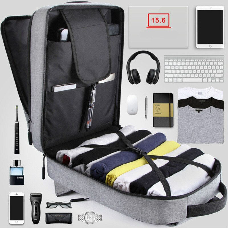 Laptop USB Backpack Anti Theft Men Laptoptas Travel Daypack Male Notebook Computer Backpack For Macbook Air Pro 15 ASUS DELL