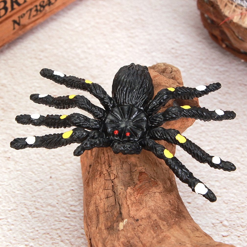 8 pièces grande araignée jouet Spoof et drôle enfants accessoires délicats Trp matériel Simulation araignée jouet Halloween accessoires