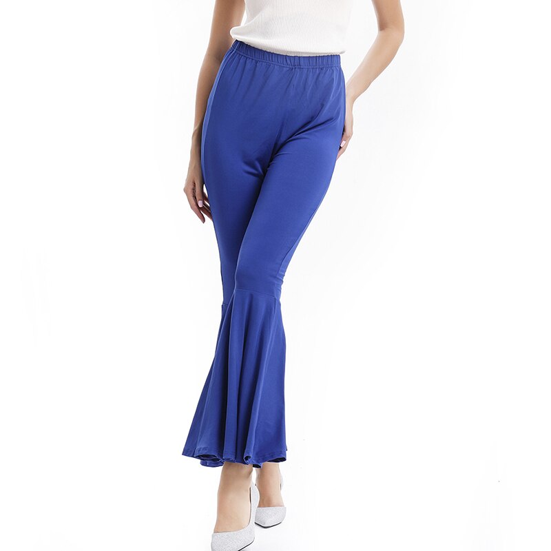 BLUE RUFFLE WIDELEG PANT main image 1