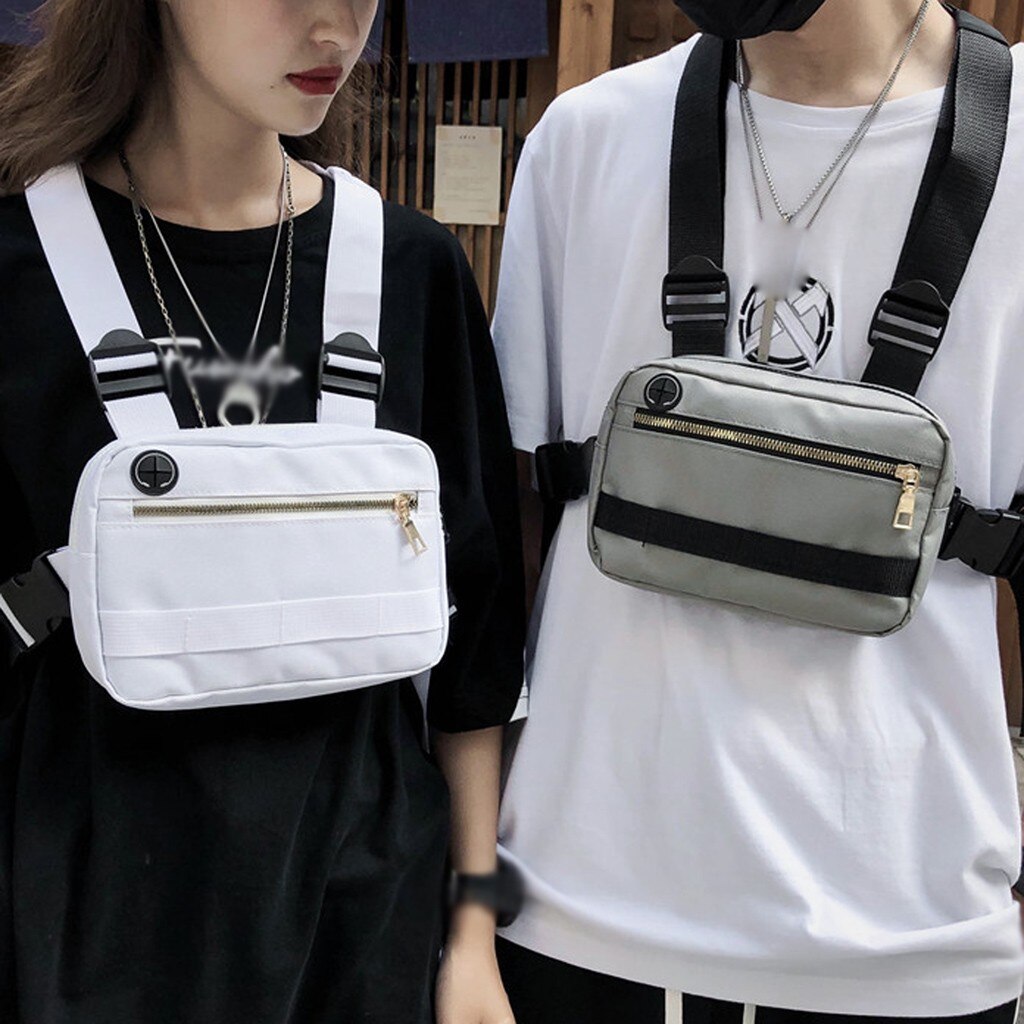 unisex Kühlen Brust Tasche -Trend Multi-Funktion Wasserdicht Oxford Brust Taschen Weste Bote Tasche Männer Frauen Umhängetasche # G2